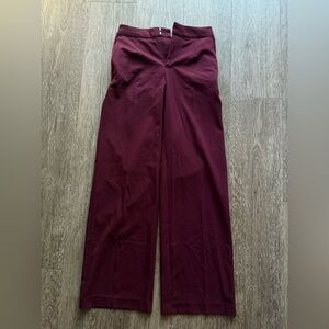 Burgundy Wide-Leg Pants H&M